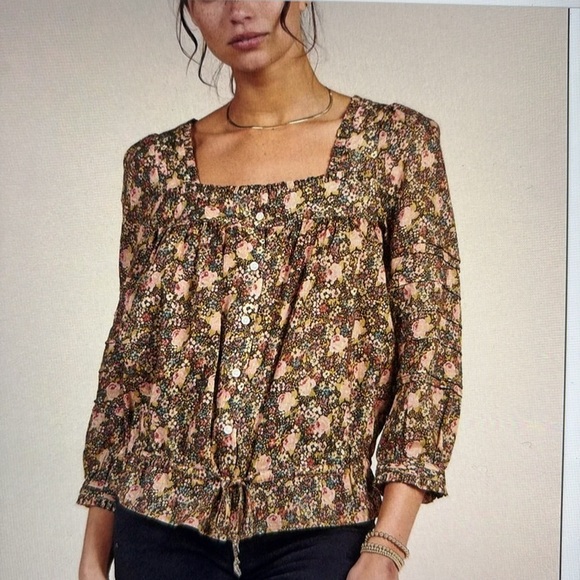 Trovata Birds of Paradise Floral Blouse XS - Picture 1 of 12